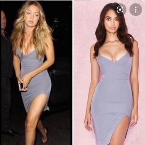 NWT House of CB Raqa high slit dress